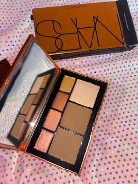 NARS Warm Neutral Eyeshadow & Face Palette - Gold, Peach, Brown